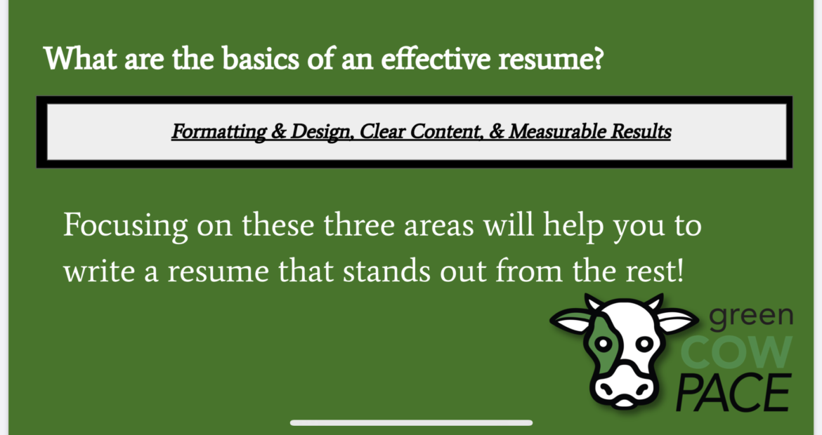 effective resume top 3 things greencow
