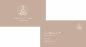 Minimal Boho Yoga Studio Business Card.