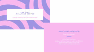 Rainbow Reiki Business Card.