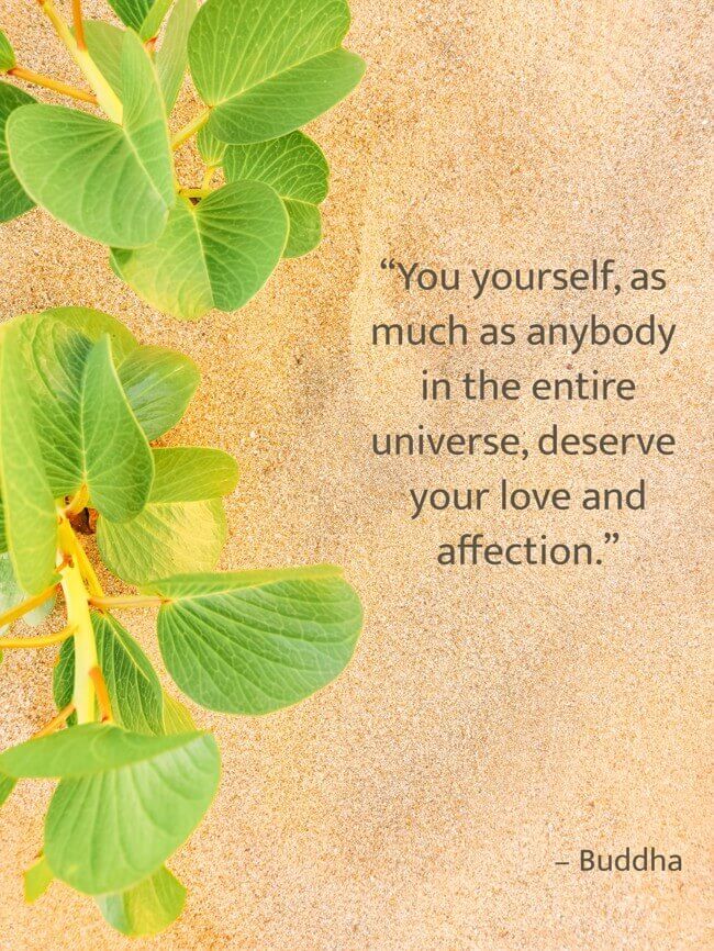 you-yourself-as-much-as-anybody-in-the-entire-universe “You yourself, as much as anybody in the entire universe, deserve your love and affection.” – Buddha