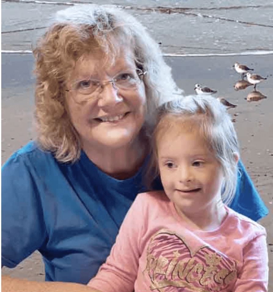 Apryl Parcher with her Granddaughter.